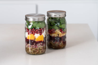 Quinoa-Schichtsalat mit Roter Bete und Orange