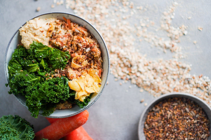 Protein Porridge mit Fenchel-Karotten und Grünkohl