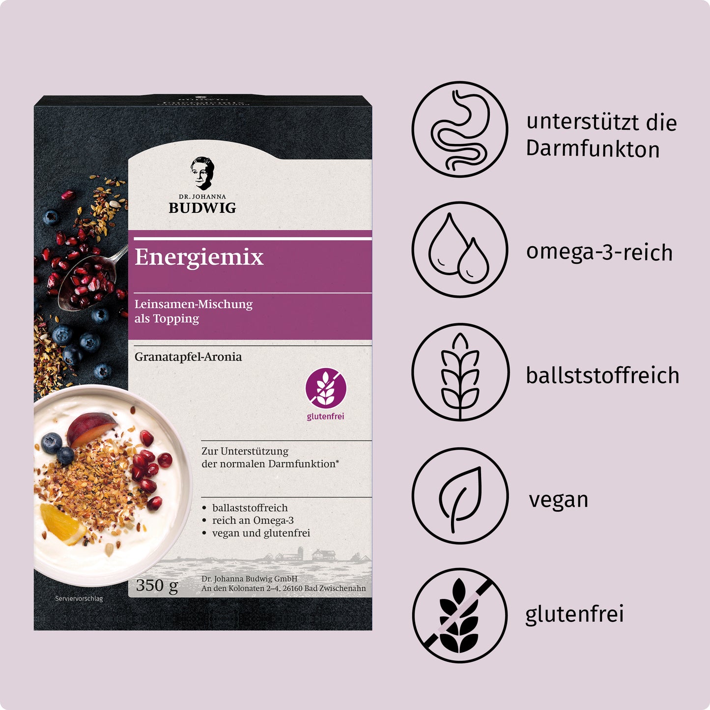 Energiemix Granatapfel-Aronia