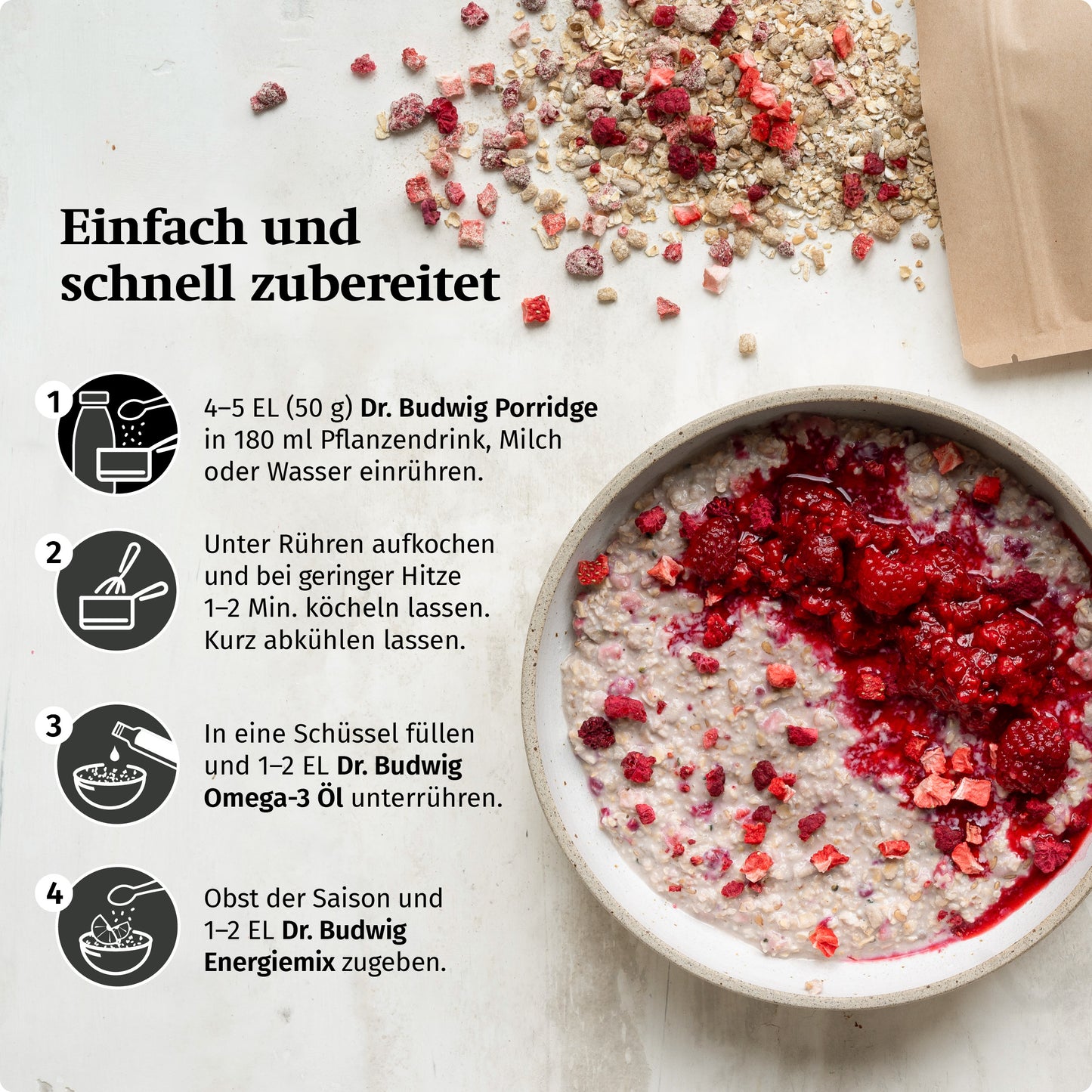 Beeren Porridge Kennenlern-Paket