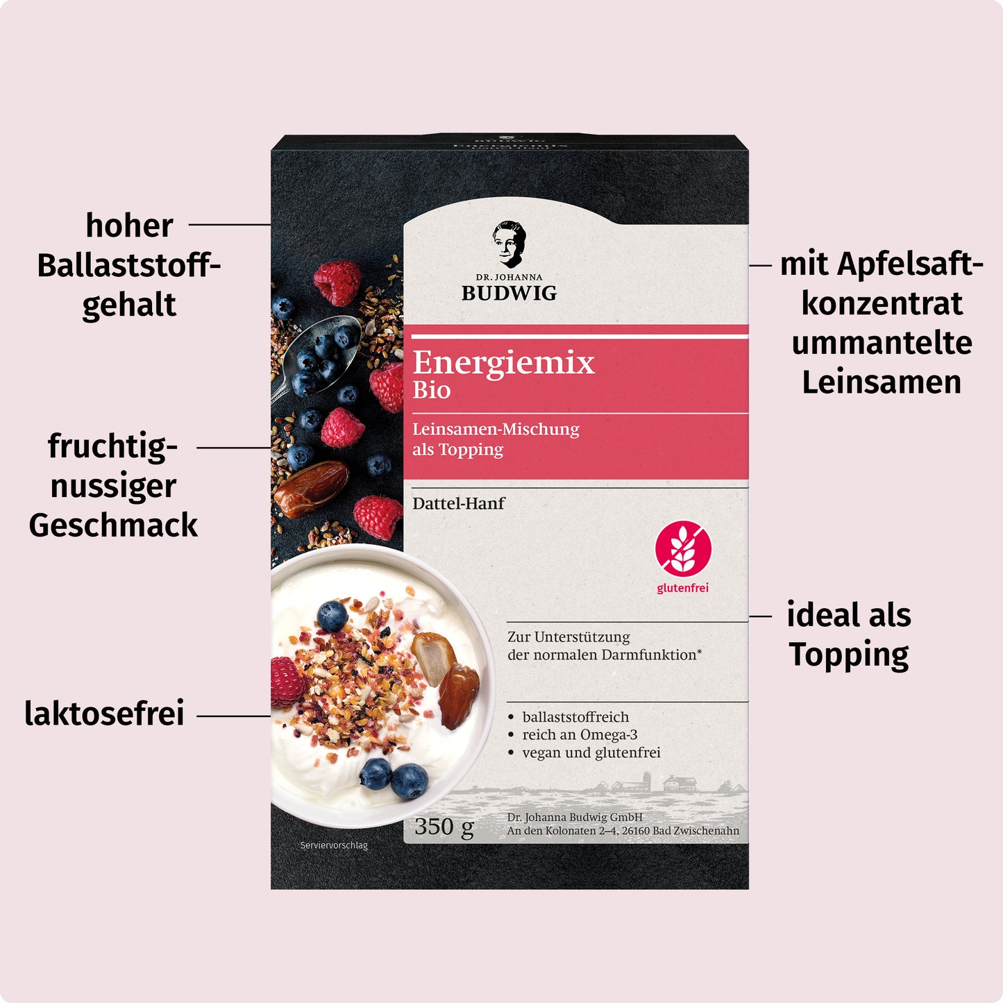 Energiemix Dattel-Hanf