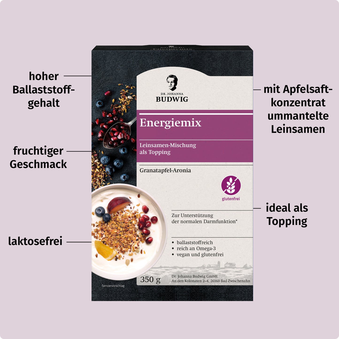 Energiemix Granatapfel-Aronia