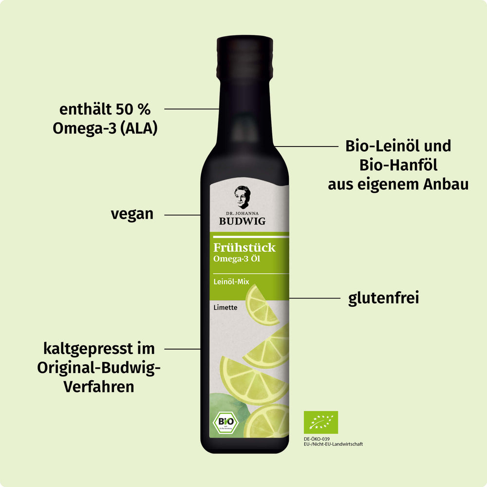 Omega-3 Frühstücksöl Limette