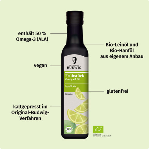 Omega-3 Frühstücksöl Limette