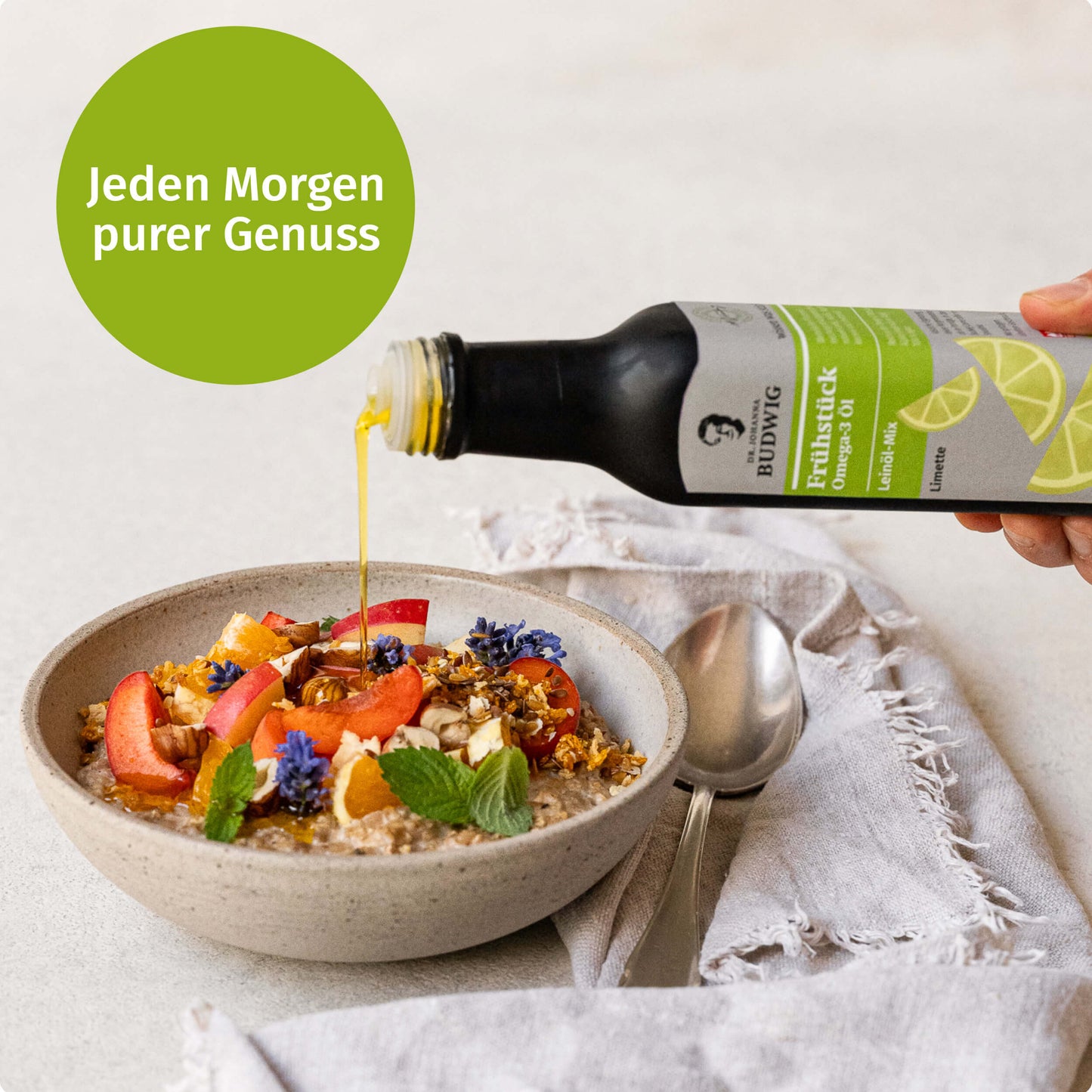 Omega-3 Frühstücksöl Limette