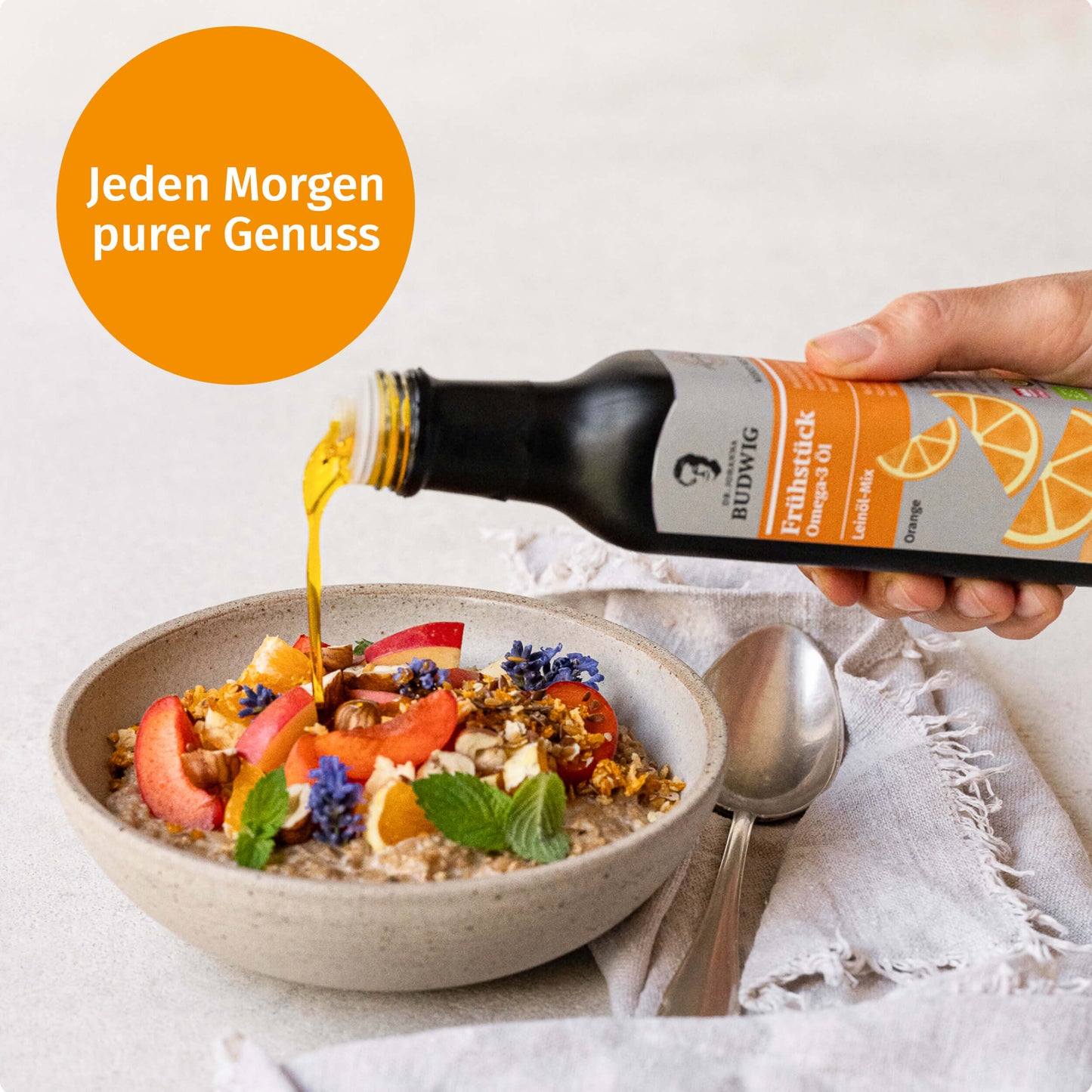 Omega-3 Frühstücksöl Orange