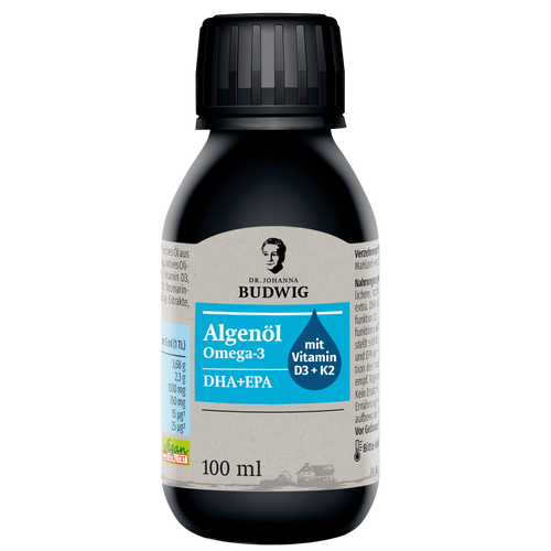 Omega-3 Algenöl Pur mit Vitamin D3 & K2