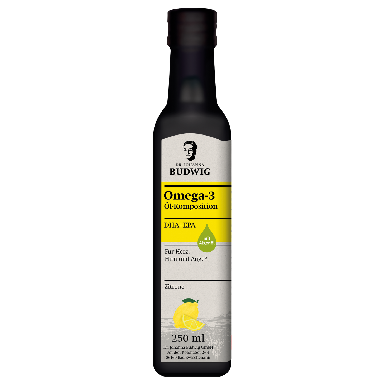 Omega-3 DHA+EPA Öl Zitrone
