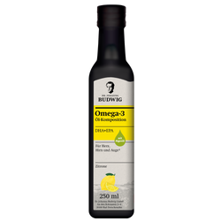 Omega-3 DHA+EPA Öl Zitrone