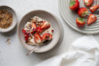 High-Protein Budwig Creme mit Erdbeeren